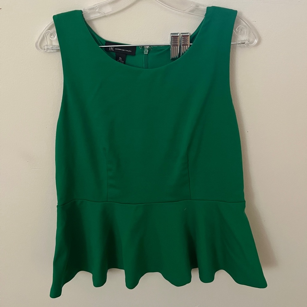 Inc. XL - Green - Sleeveless Blouse